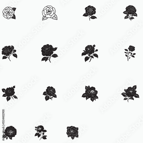 Camellia flower svg Bundle 
