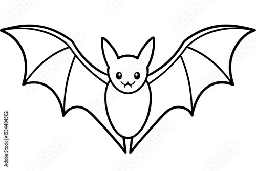 Minimalist Bat Sketch