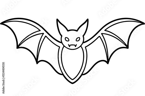 Minimalist Bat Sketch