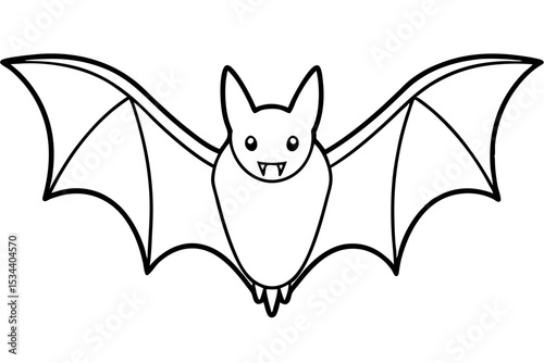 Minimalist Bat Sketch