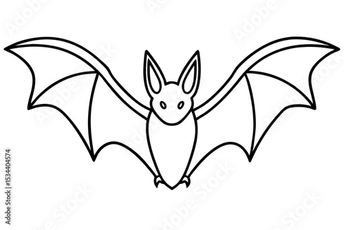 Minimalist Bat Sketch