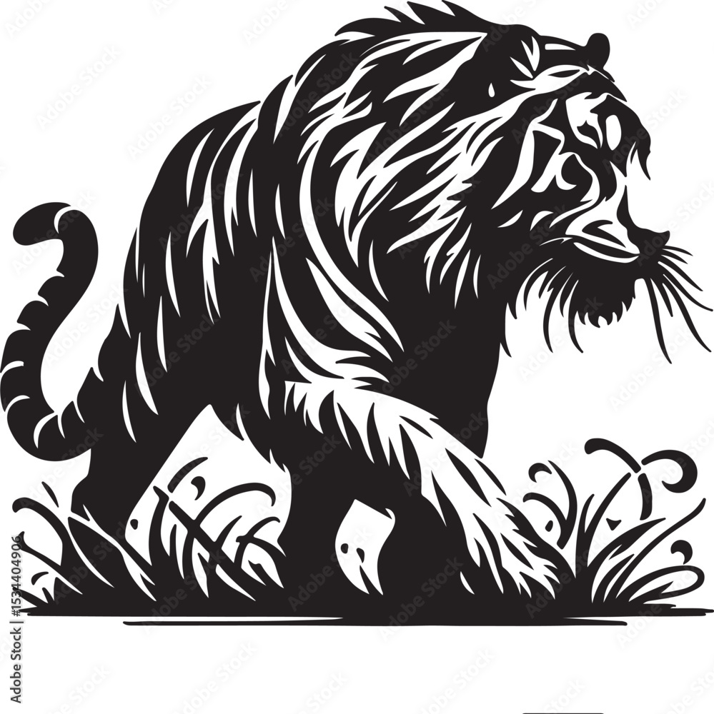 Obraz premium tiger vector