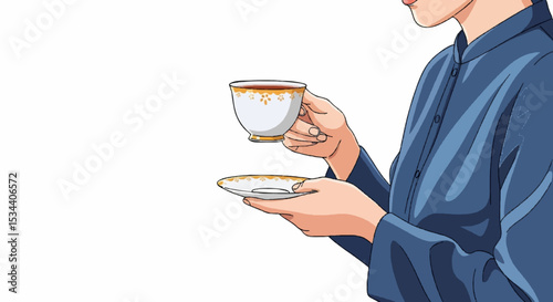 man holding a glass of water