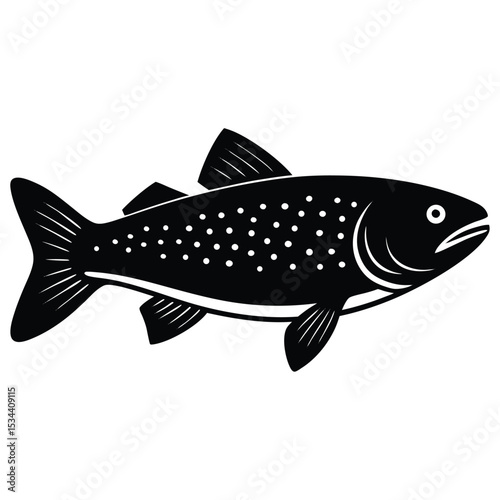 trout vector fish