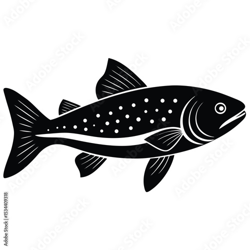 trout vector fish