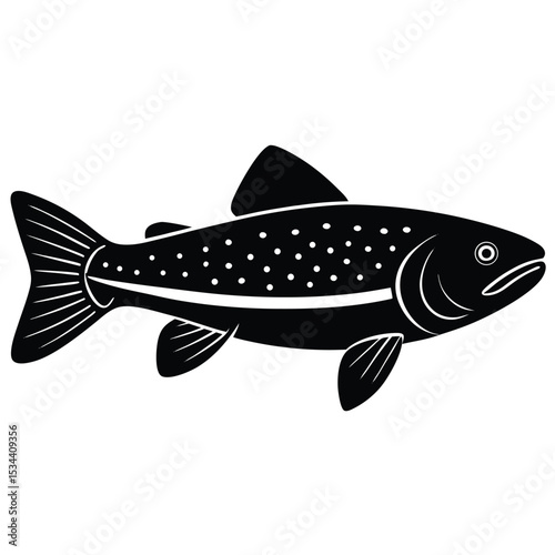 trout vector fish