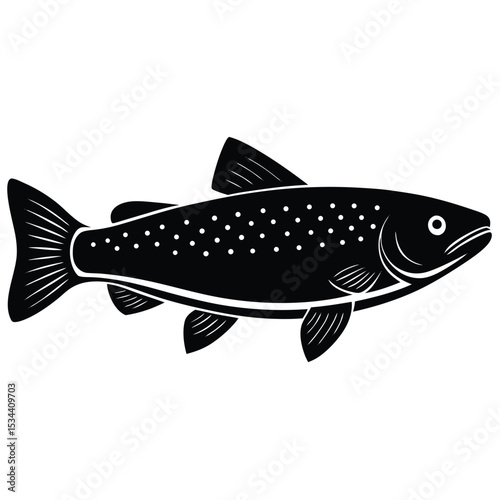 trout vector fish