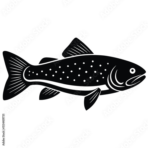 trout vector fish