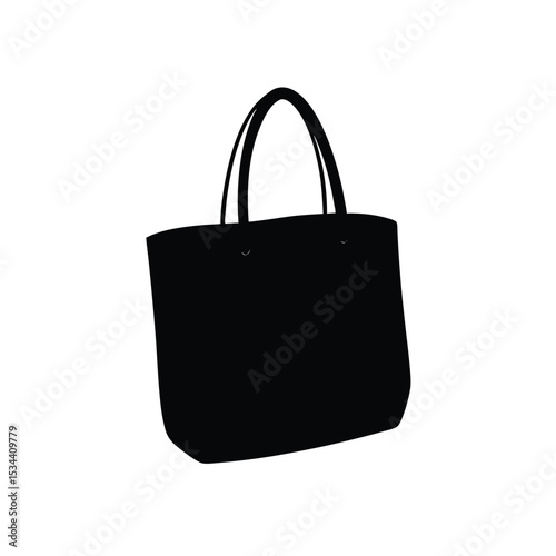 black leather bag