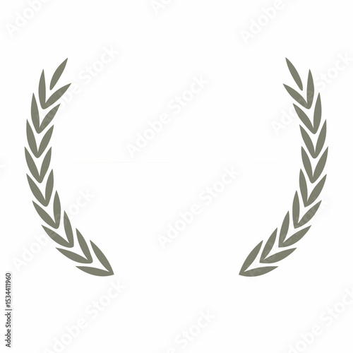 Laurel Wreath Award Logo Vector. photo