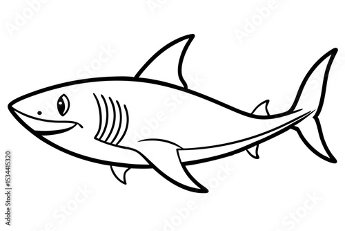 Shark Outline Illustration