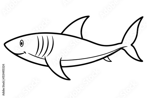 Shark Outline Illustration