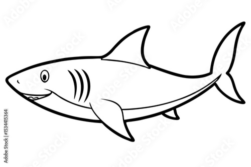 Shark Outline Illustration