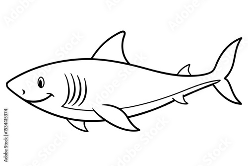 Shark Outline Illustration