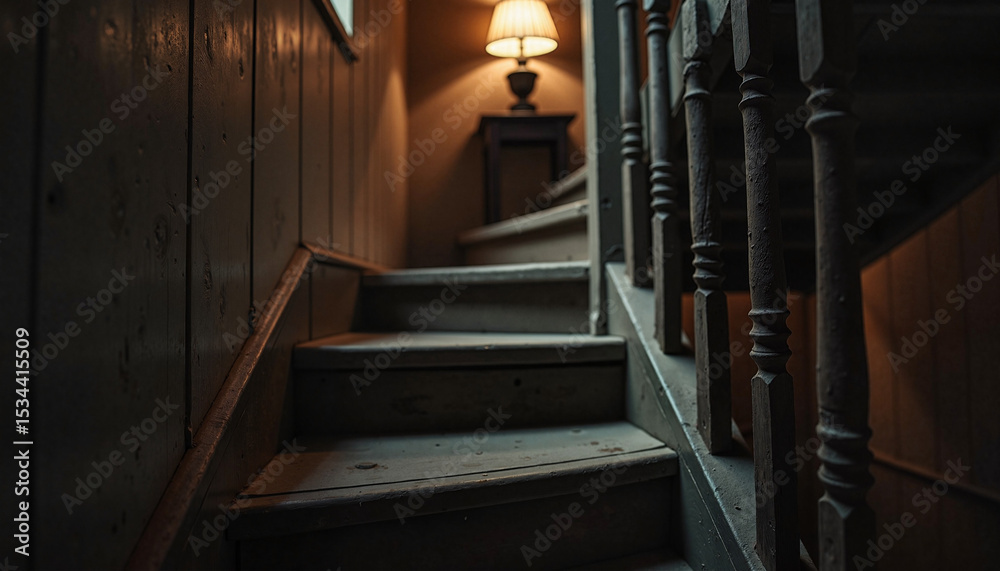 Obraz premium Staircase leading to attic (Halloween)