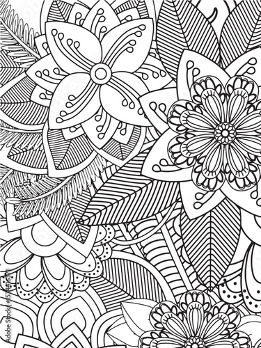 Flowers Coloring Pages For Adultes