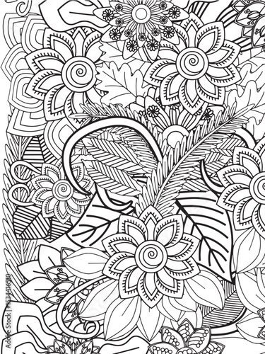 Flowers Coloring Pages For Adultes