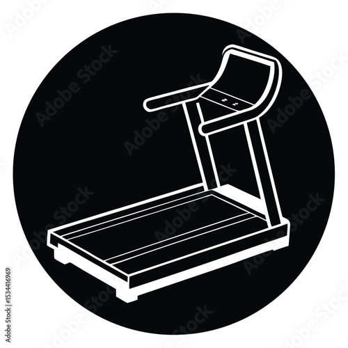 Elevate Your Fitness Journey Treadmill Icon for Home or Gym