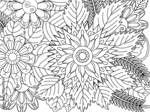 Flowers Coloring Pages For Adultes