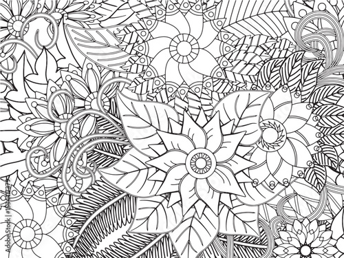Flowers Coloring Pages For Adultes