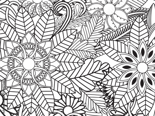 Flowers Coloring Pages For Adultes