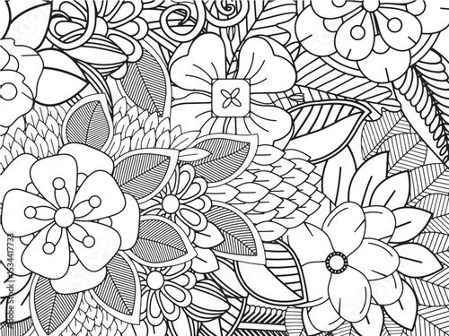 Flowers Coloring Pages For Adultes