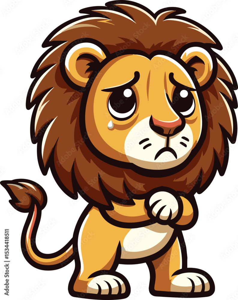 Obraz premium Vector clipart illustration of a Lion