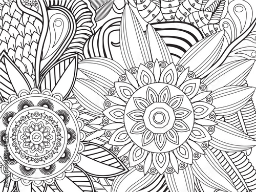 Flowers Coloring Pages For Adultes