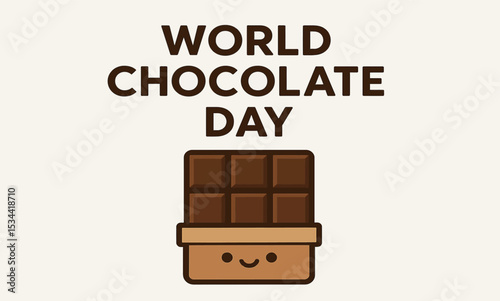 World Chocolate Day Poster Design Vector