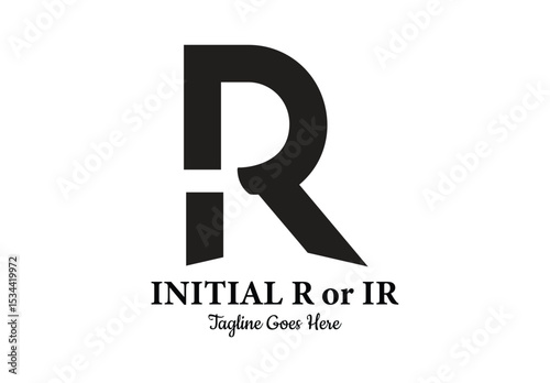 Initial letter R or IR logo