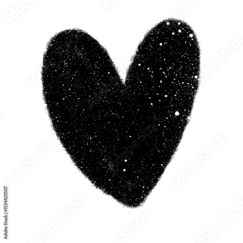 heart png pencil cartoon stamp brush handwrite design cute and art doodle decoration outline element