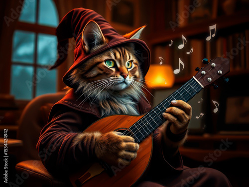 A virtuoso cat: advertising of musical talents