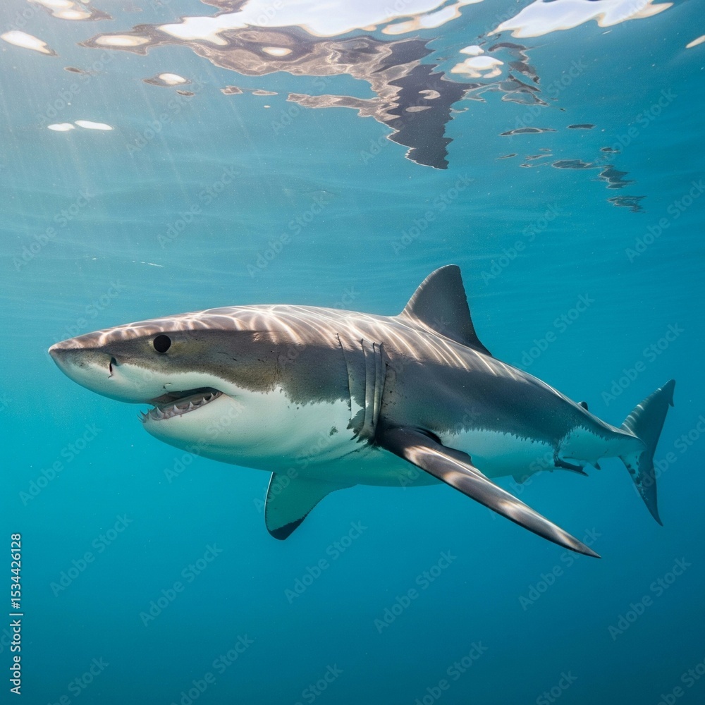 Fototapeta premium great white shark