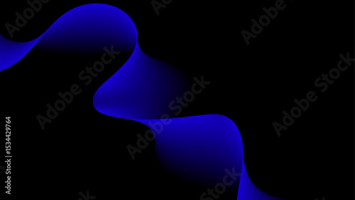Dark Blue Fluid Gradient Background
