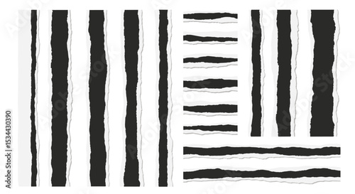 Analysis of Periodic Vertical Stripe Patterns and Related Horizontal Line Segmentations Study