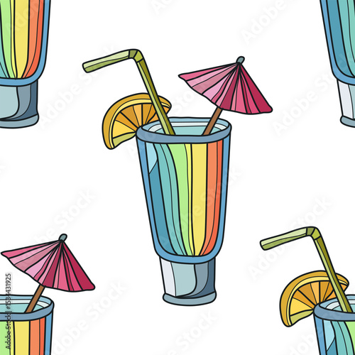 summer cocktails pattern