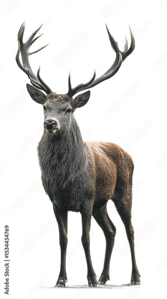 Fototapeta premium deer isolated on white