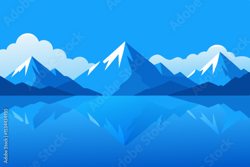 mountain landscape vector