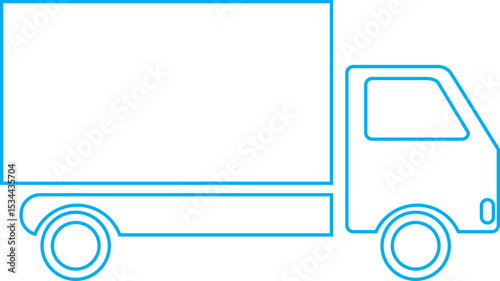 Transportation SVG Vector Transport icon Large American truck. Semi Truck. File for cutting and printing Suitable for Infographics, Web Pages, Mobile Apps, UI, UX, and GUI design.