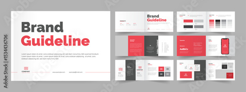 Landscape brand guideline design, Brand manual presentation