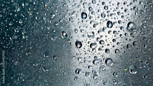water drops on glass
