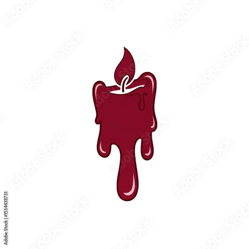 Candle wax drip – melting wax.