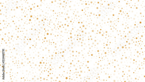 Golden pattern background with stars. Halftone gold stars isolated. Vector illustration.