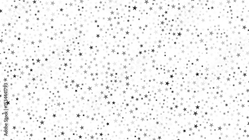 Black pattern background with black stars. Halftone black stars isolated. Vector illustration.