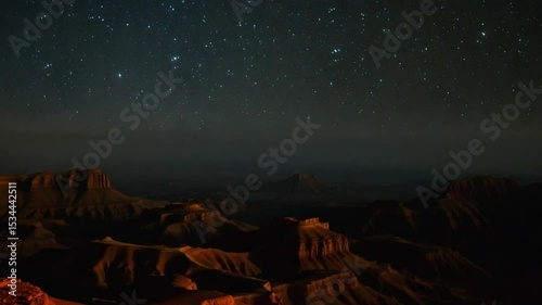 Grand Canyon bathed in starlight