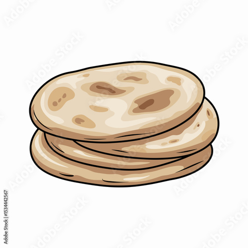 Stack of Pita Breads – Classic Middle Eastern Flatbread
