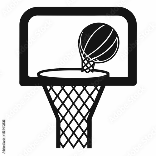 basketball hoop vector