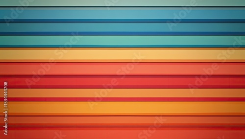 Horizontal bands of vibrant, smooth colors