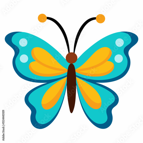 Simple Butterfly Vector Illustration