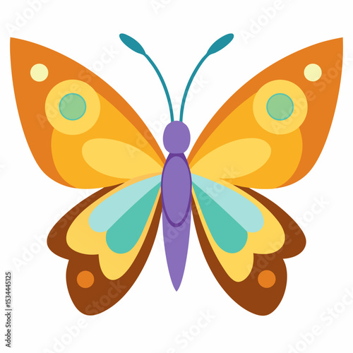 Simple Butterfly Vector Illustration